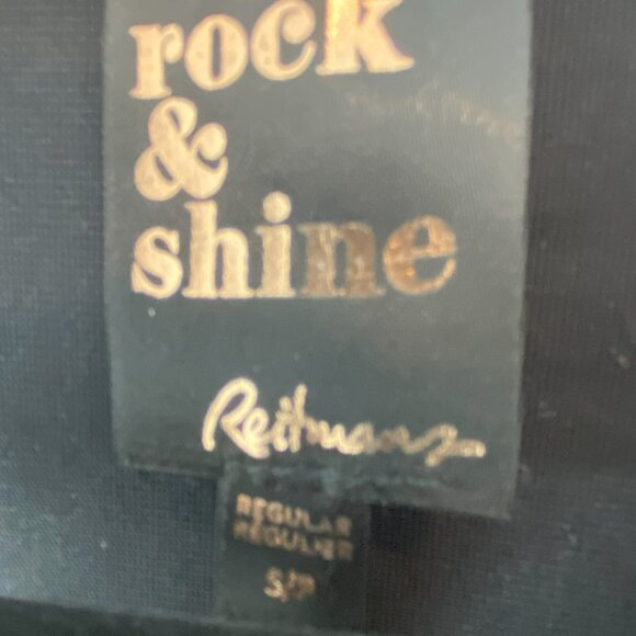 Reitmans Rock and Shine - Black vneck dress, long sleeve, soft velvet feel - Picture 4 of 4